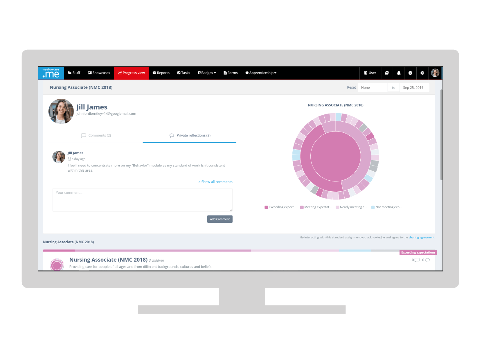 Progress trackers for students